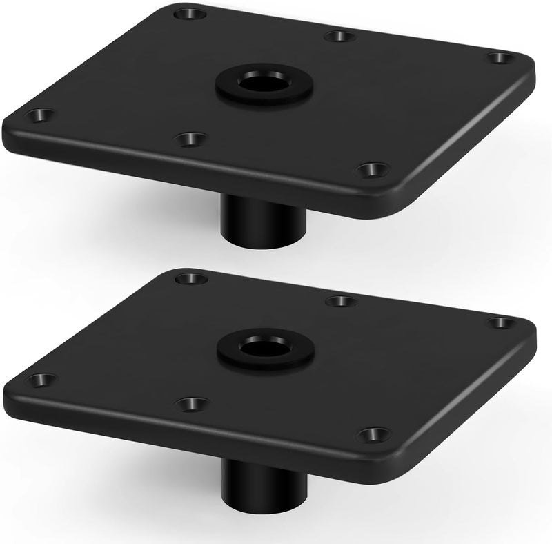CLLOMAGY Boat Seat Base Mount Boat Seat Pedestal Base Mount Plate for 3/4" Pin Post Socket, Heavy Duty Marine Pedestal Bracket for Most Marine Fishing Pontoon Bass - Image 1